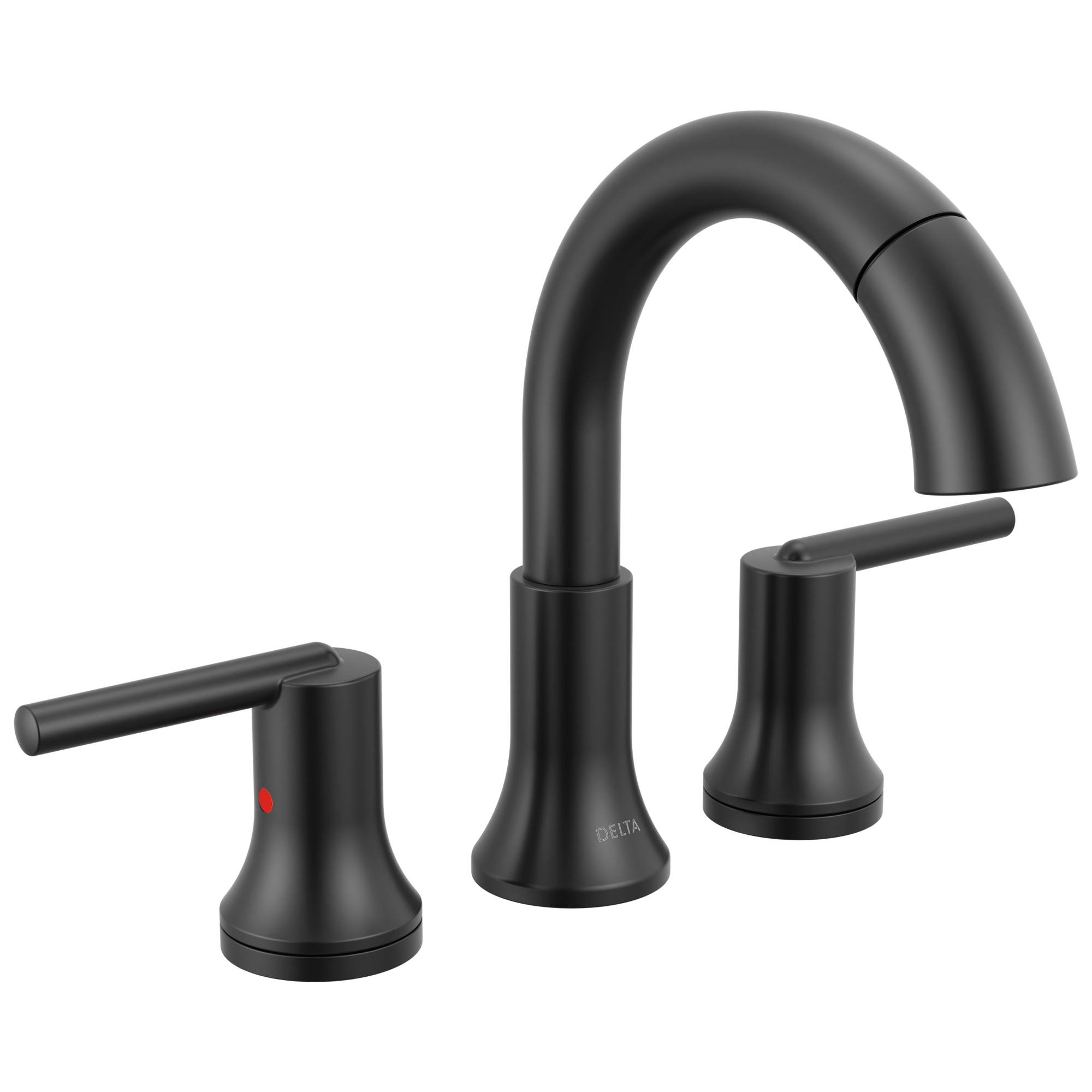 Delta Faucet Trinsic Two Handle Widespread Pull Down Bathroom Faucet - Matte Black