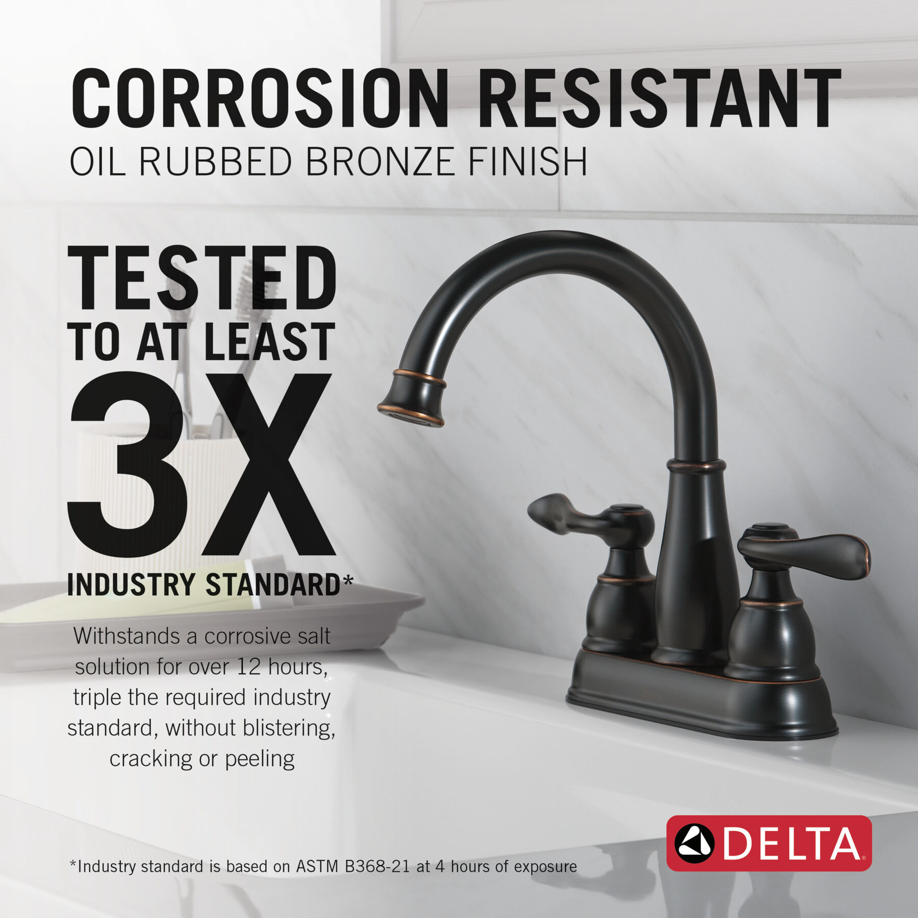 Two Handle Centerset Bathroom Faucet in Oil Rubbed Bronze 25896LF  