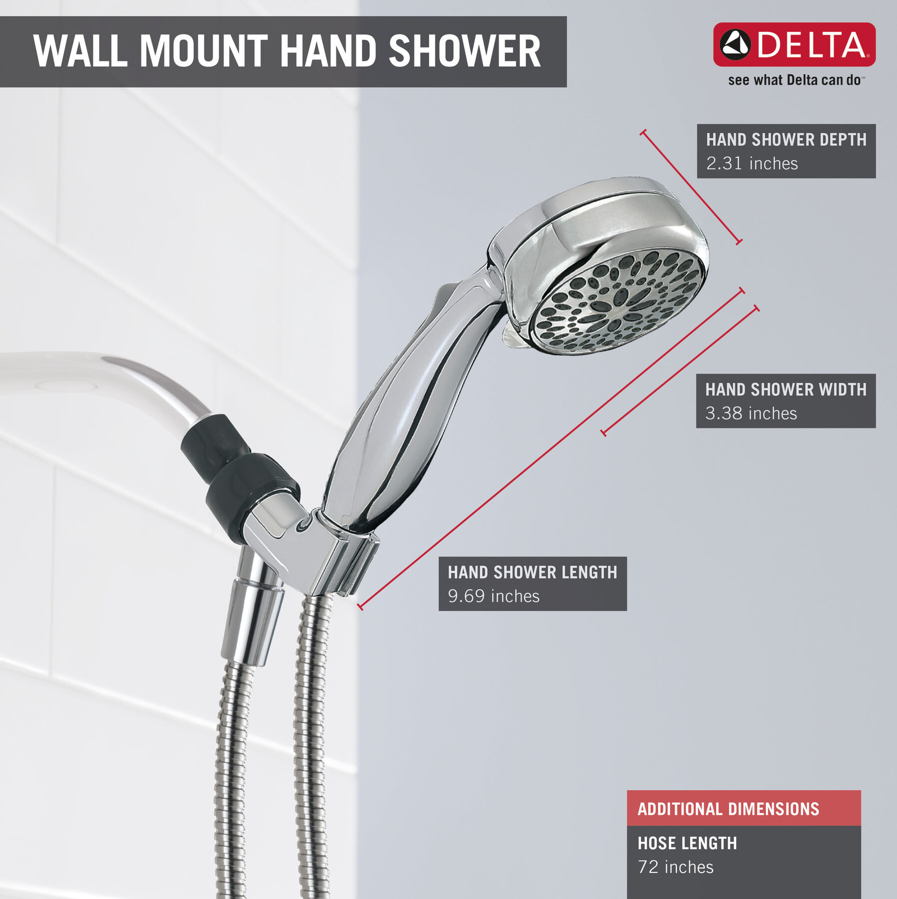 7Setting Hand Shower in Chrome 75700 Delta Faucet
