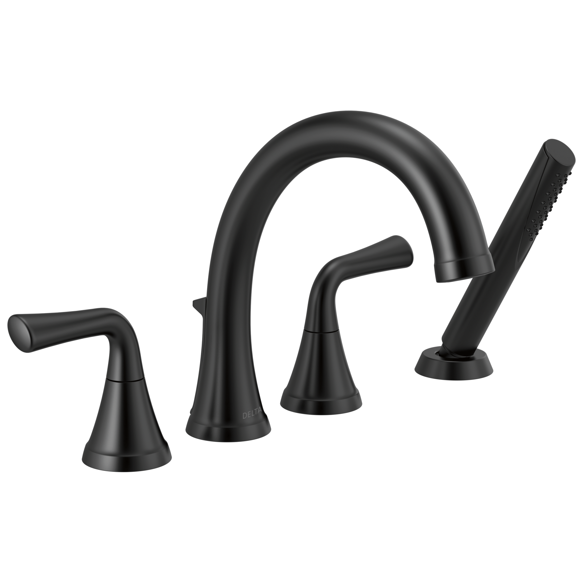 Delta Faucet KayraE Roman Tub Trim with Hand Shower - Matte Black