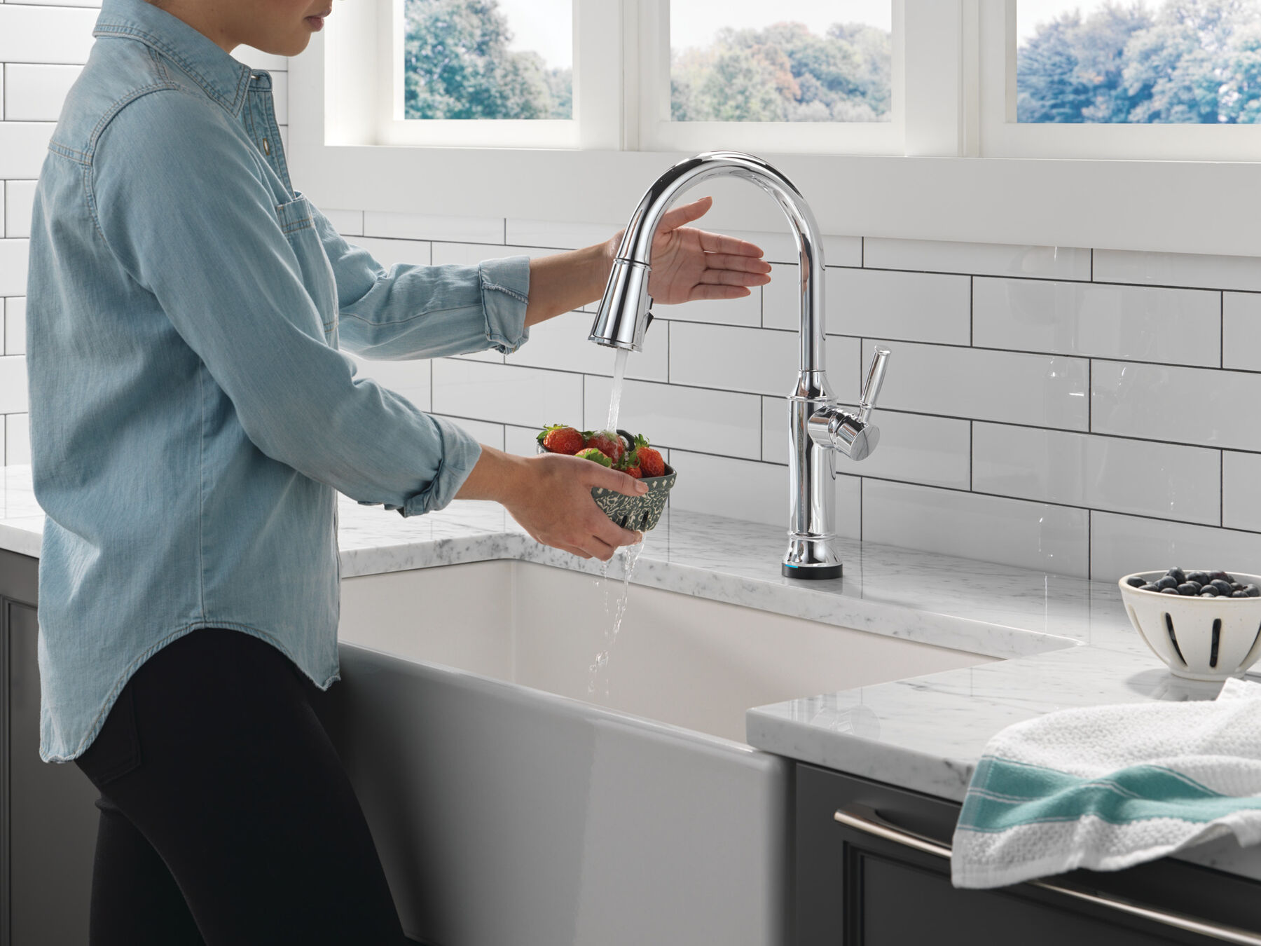 Pull-Down Kitchen Single Handle with Soap Dispenser Bundle, image 6