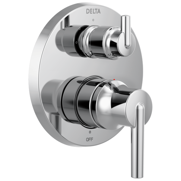 Delta Faucet T24859-SS, Stainless Trinsic Contemporary Monitor 14 Series  Valve Trim with 3-Setting Integrated Diverter 並行輸入品