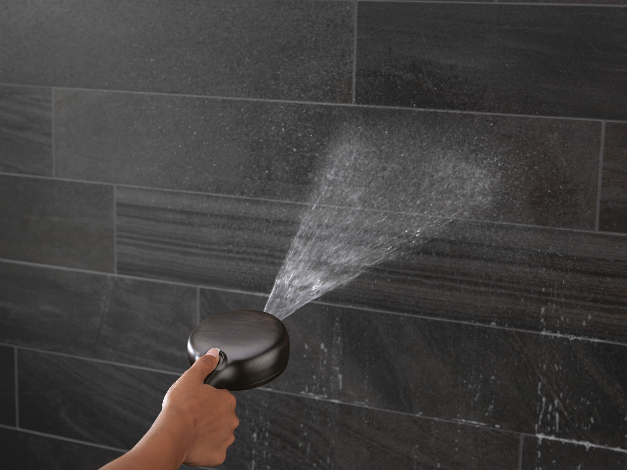 7-Setting Wall Mount Hand Shower with Cleaning Spray in Venetian