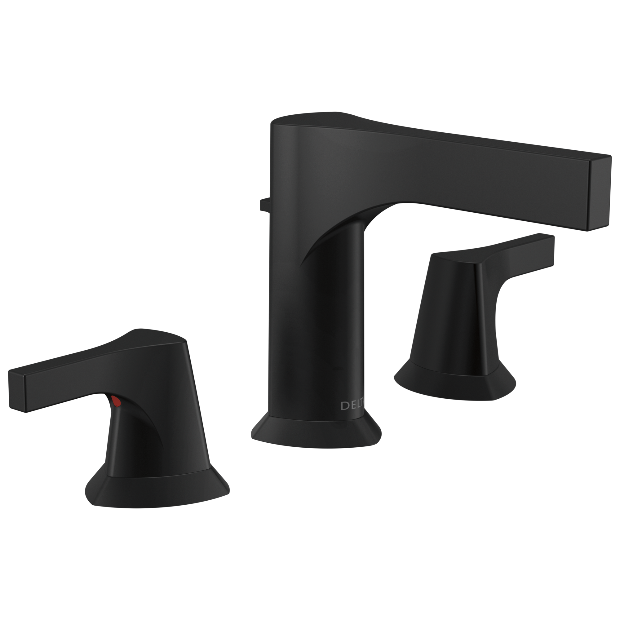 Delta Faucet Zura Two Handle Widespread Bathroom Faucet - Matte Black
