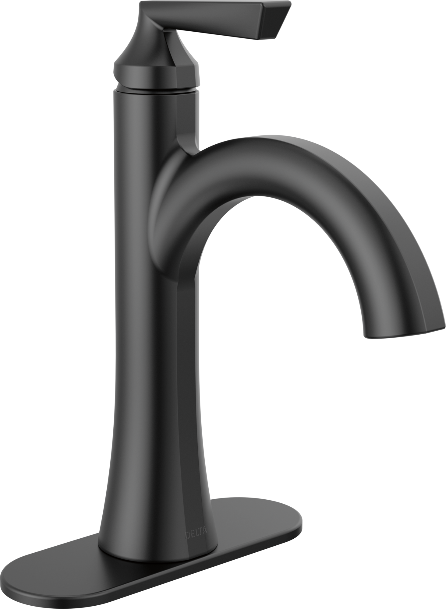 Matte Black Single Hole Bathroom Sink Faucet With Pop-up Drain Suitabl – KOXKING