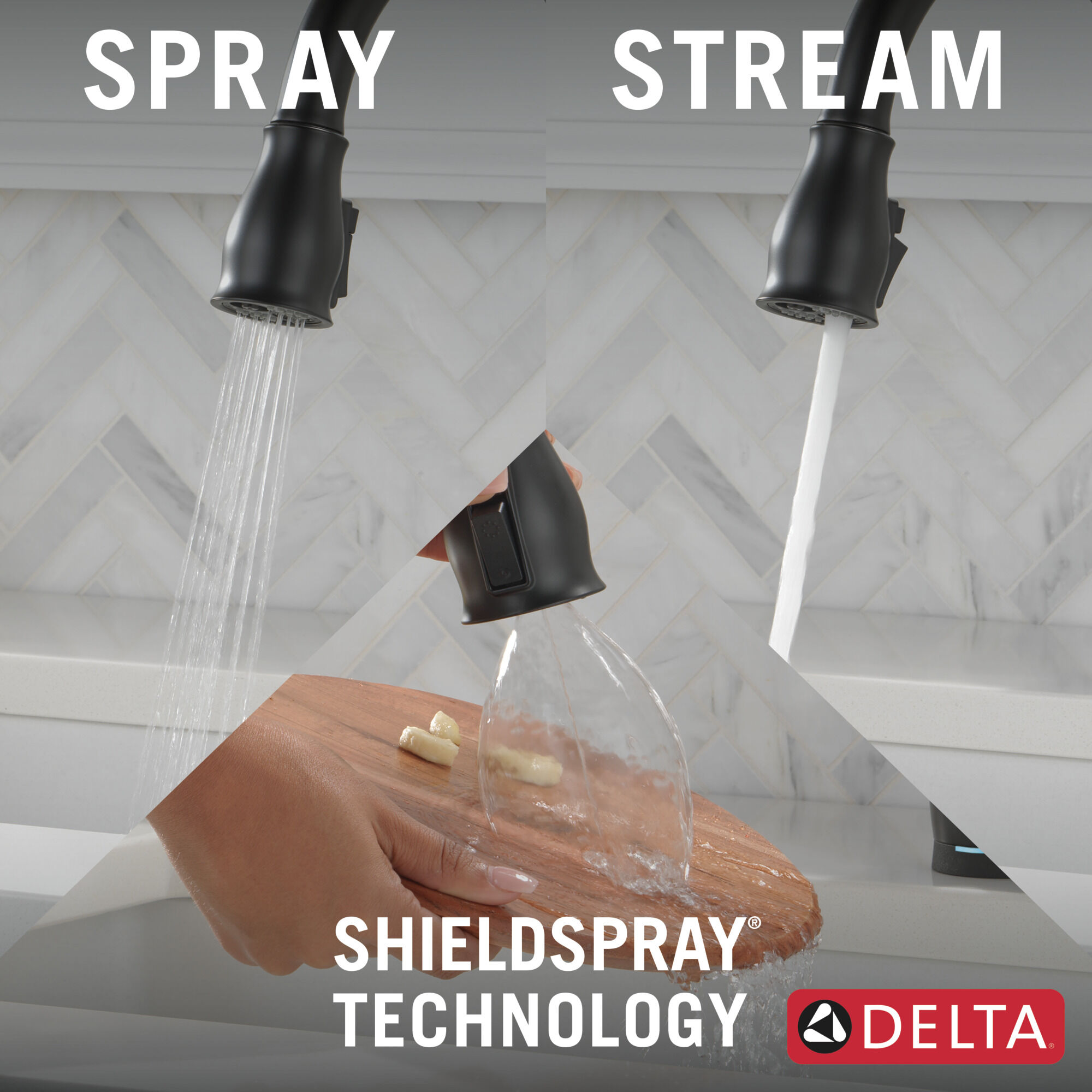 Touch2O with Touchless and VoiceIQ® Technology Single Handle Pull