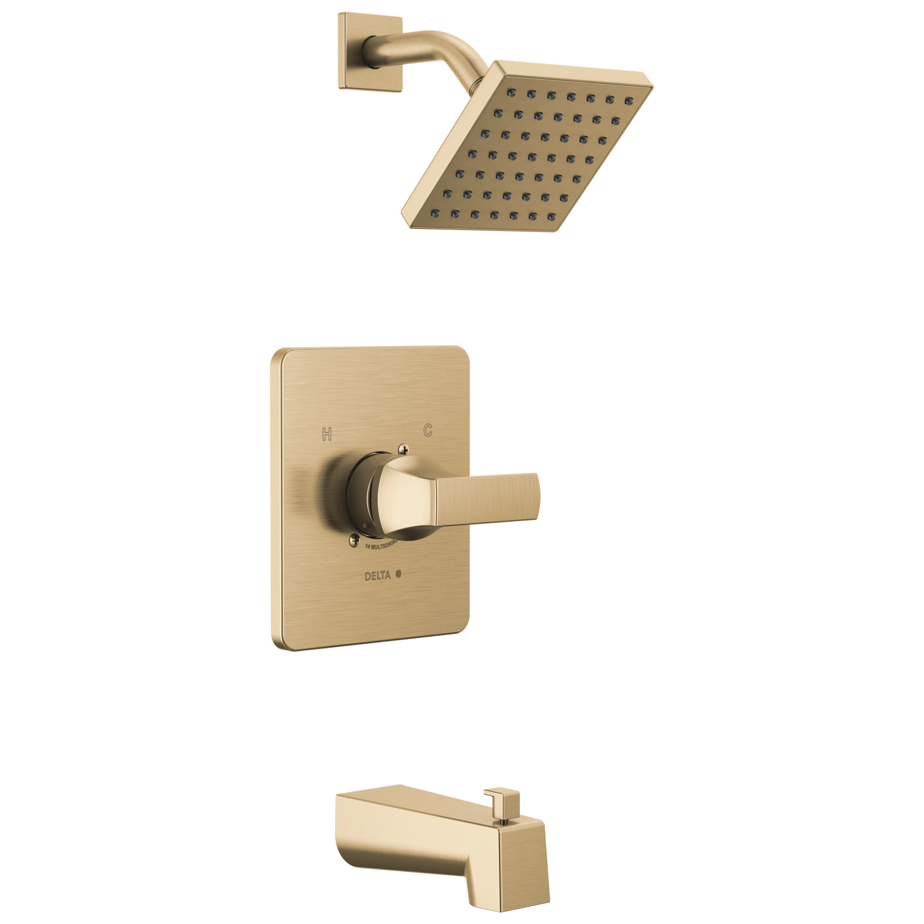 Monitor 14 Series Tub & Shower in Champagne Bronze T14437-CZ  