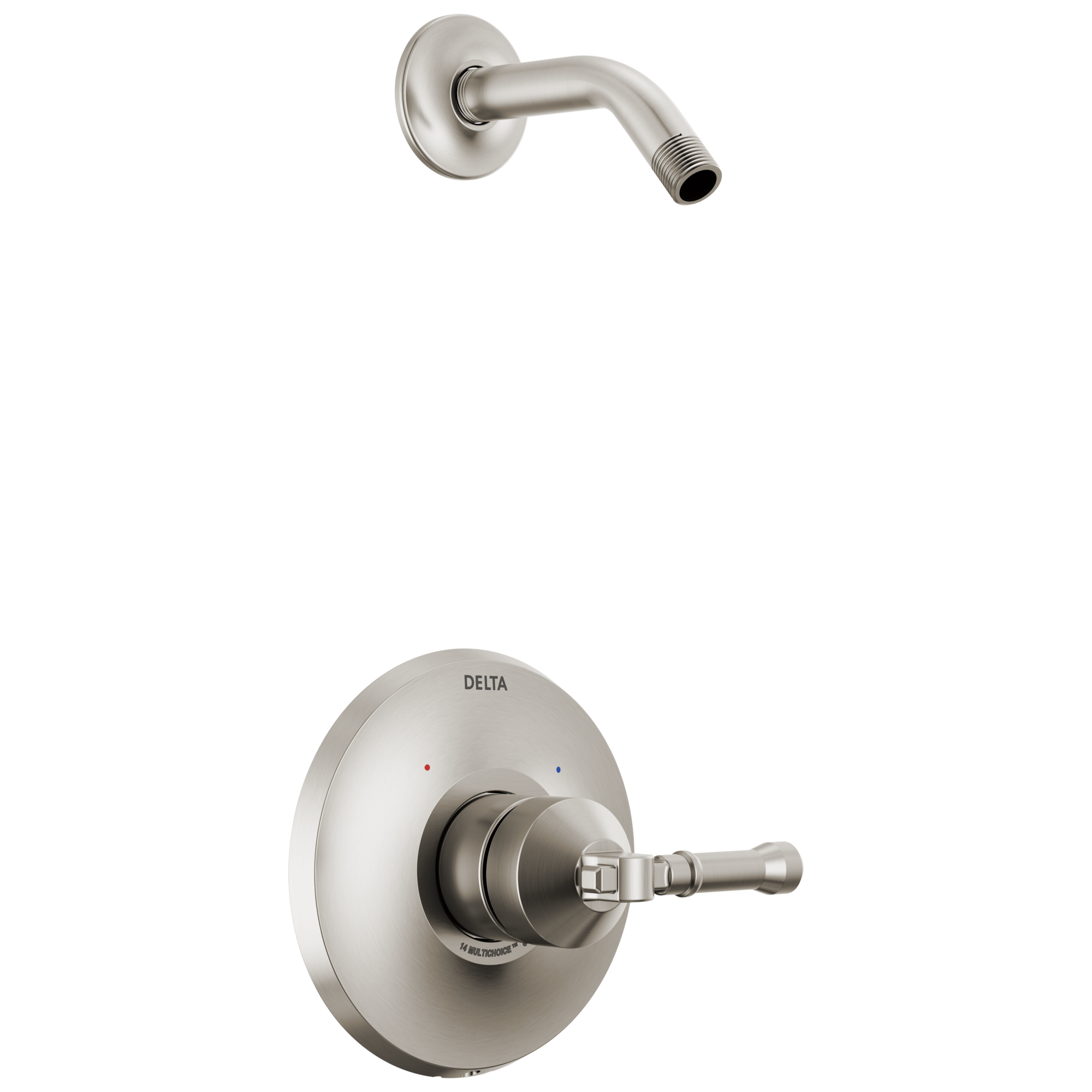 BroderickE 14 Series Shower Trim - Less Head - Lumicoat Stainless