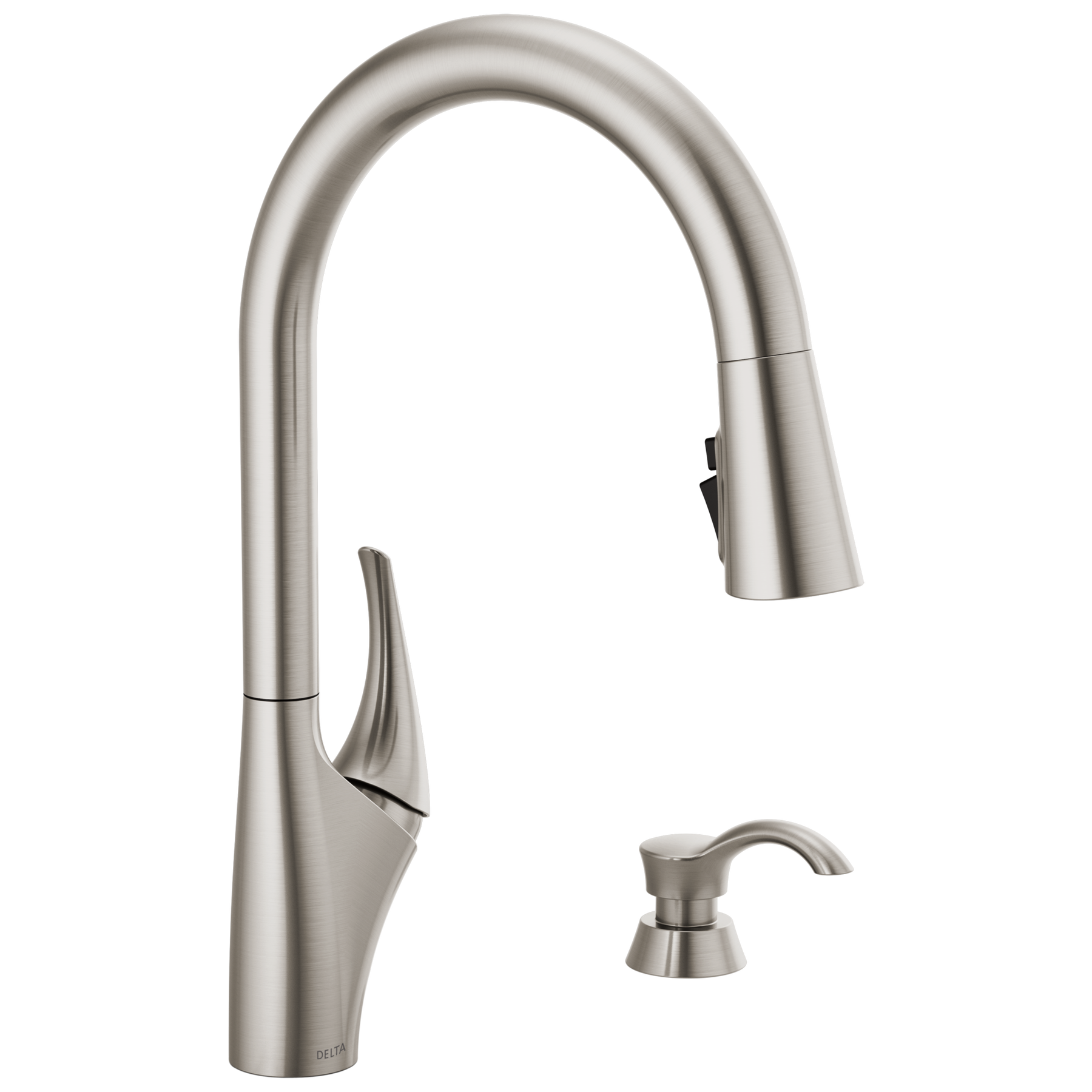 Single Handle Pull-Down Kitchen Faucet in Spotshield Stainless