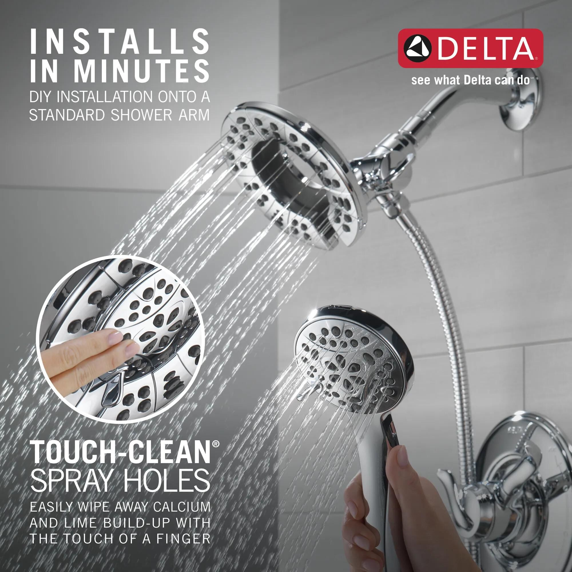In2ition® HSSH 1.75 GPM 4-Setting in Chrome 58499 | Delta Faucet
