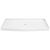 60 x 32~ Curved Alcove Shower Base with Center Drain