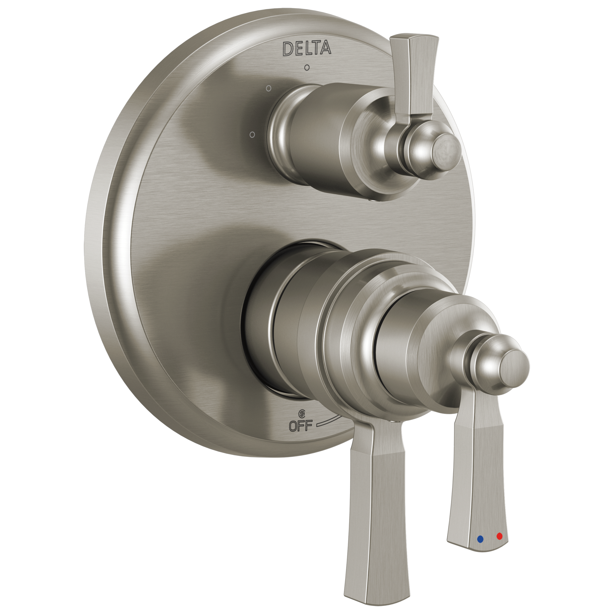 Delta Faucet DorvalE Traditional 2-Handle Monitor 17T Series Valve Trim with 3 Setting Diverter - Stainless