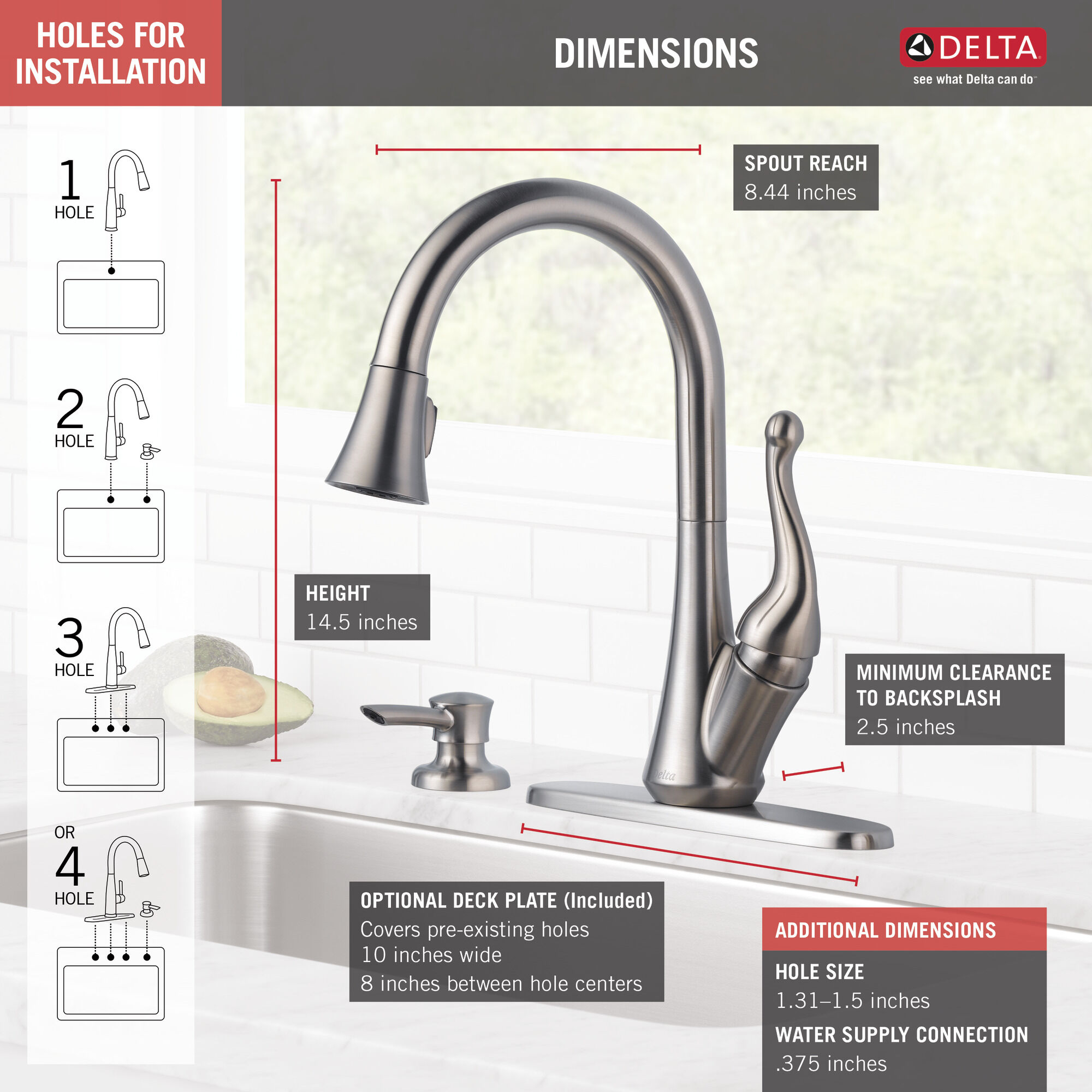 Single Dual Sink Faucet Replacement Caps ~ New Qty 2 14 Faucet Handle Caps 
