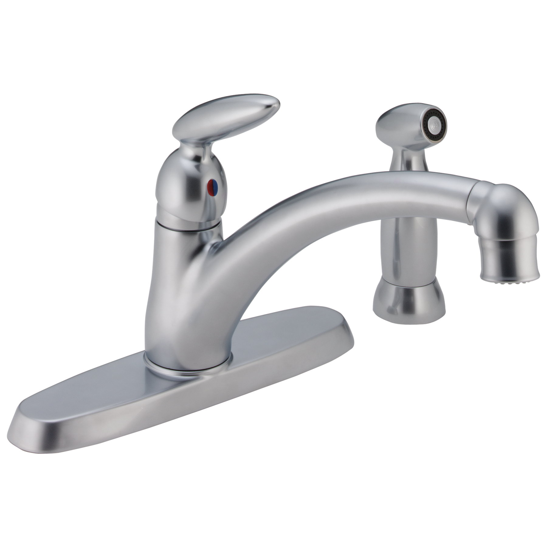 タカSAN SAN　 CANIN MULTIFUNCTION Single Handle Kitchen Faucet in Matte Chrome 488-MCWF | Delta Faucet