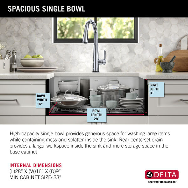 30” Workstation Kitchen Sink Undermount 16 Gauge Stainless ...