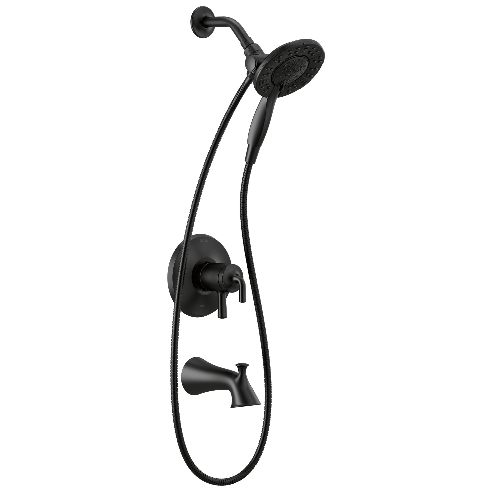Delta Faucet Kayra® Monitor 17 Series Tub and Shower Trim - 1.75 gal/min in Matte Black