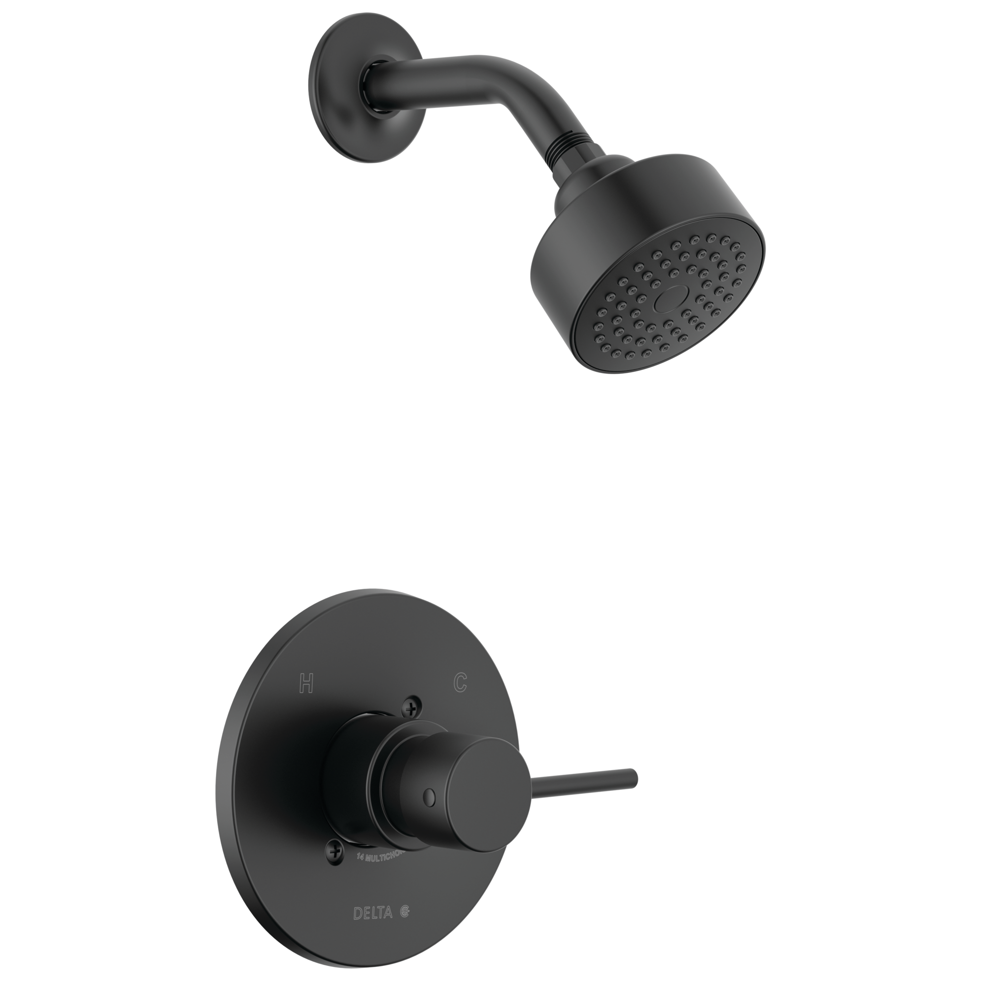 Delta Faucet ModernE Monitor 14 Series Shower Trim - Matte Black