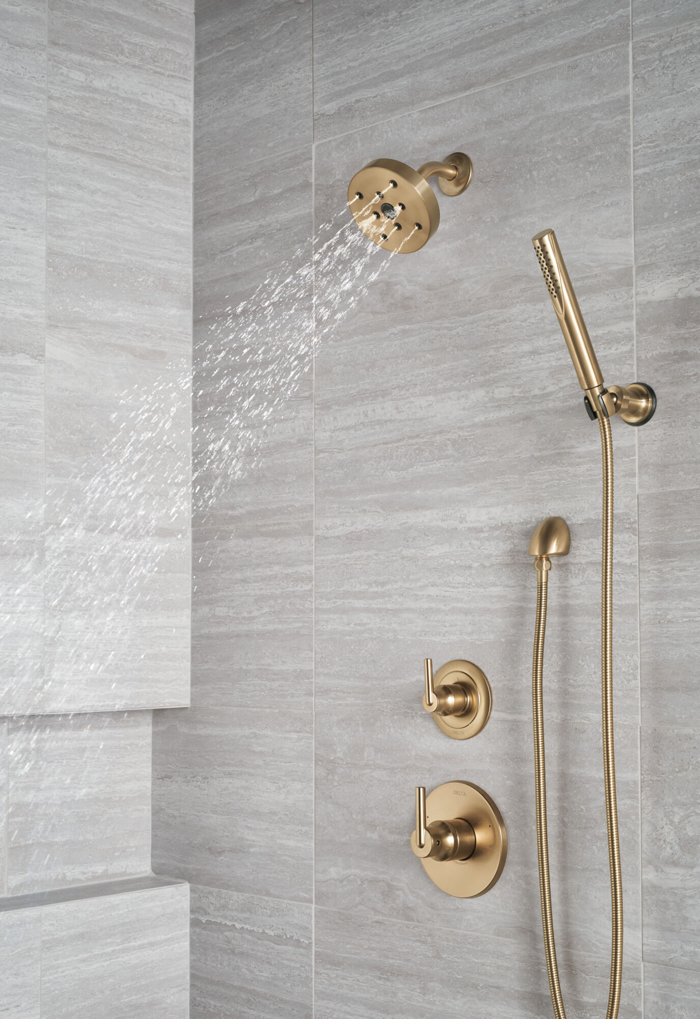 3-Setting Custom Shower Bundle in Champagne Bronze FVS6-TR211-CZ
