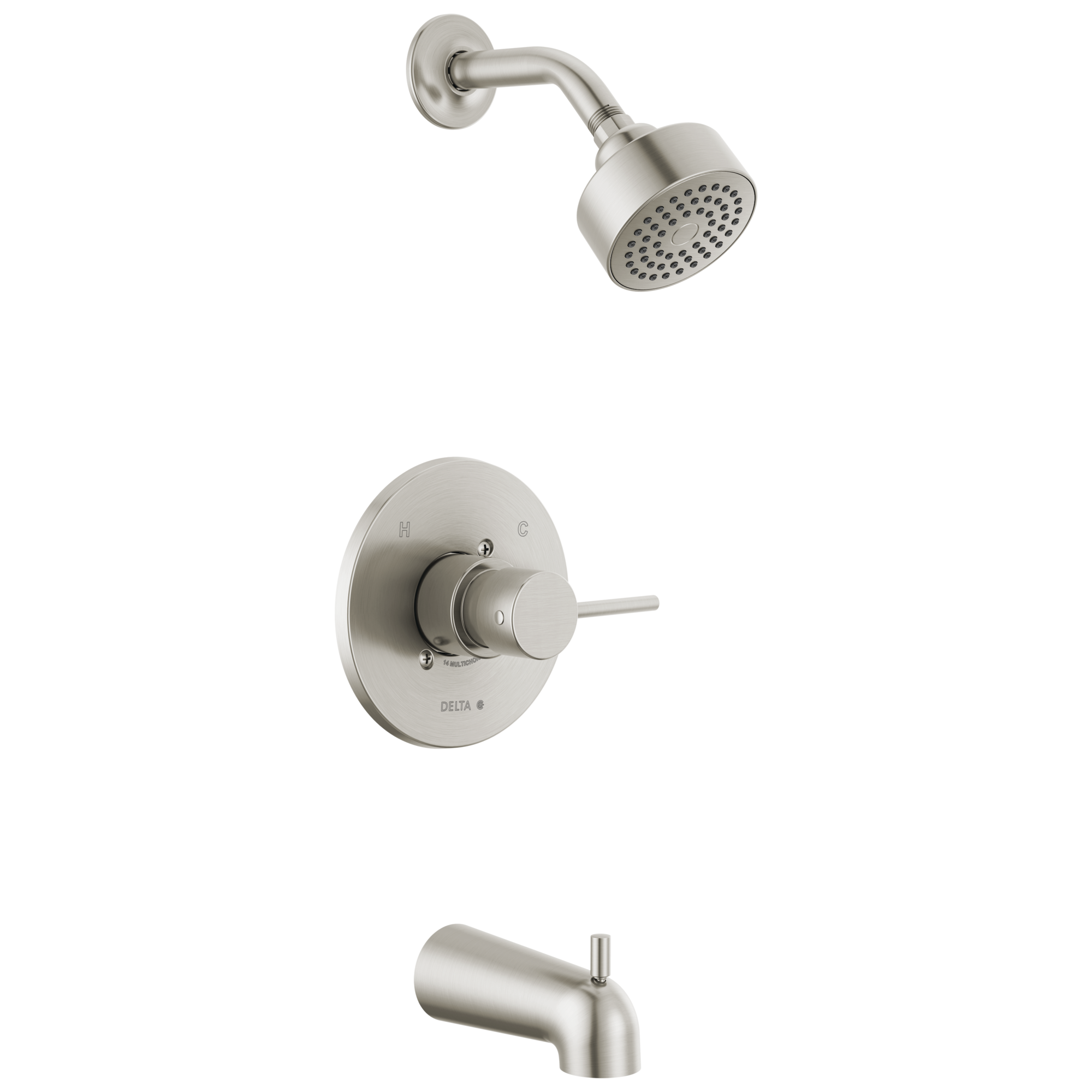 Delta Faucet ModernE Monitor 14 Series Tub & Shower Trim - Stainless