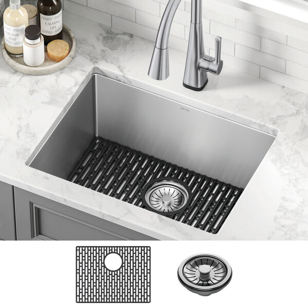 24” Undermount Stainless Steel Single Bowl Laundry Utility ...