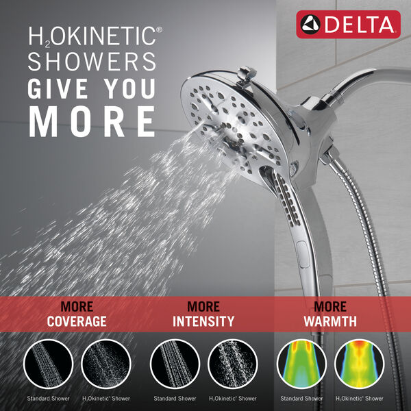 H2Okinetic® In2ition® 5-Setting Two-In-One Shower, image 1