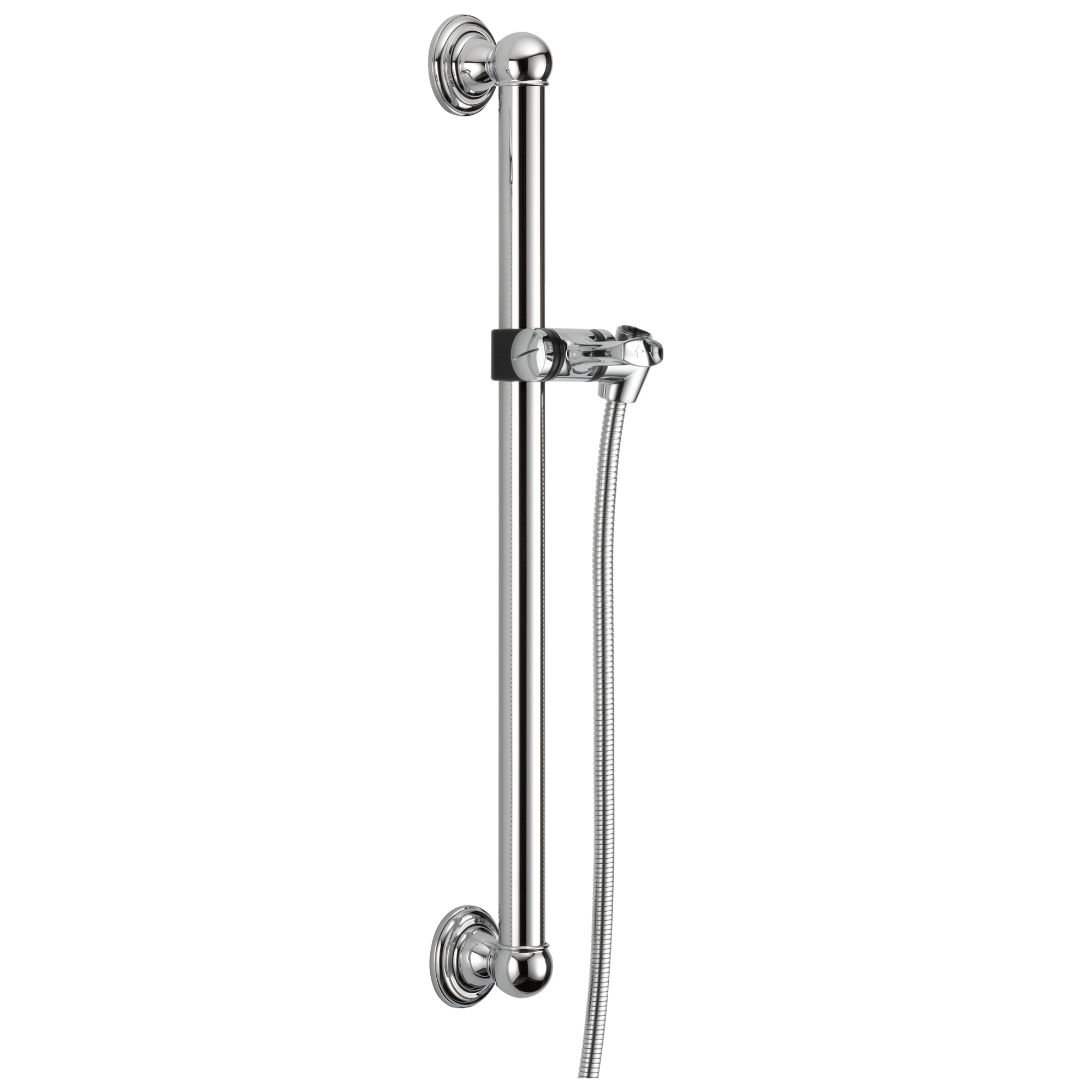 Adjustable Slide Bar / Grab Bar Assembly in Chrome