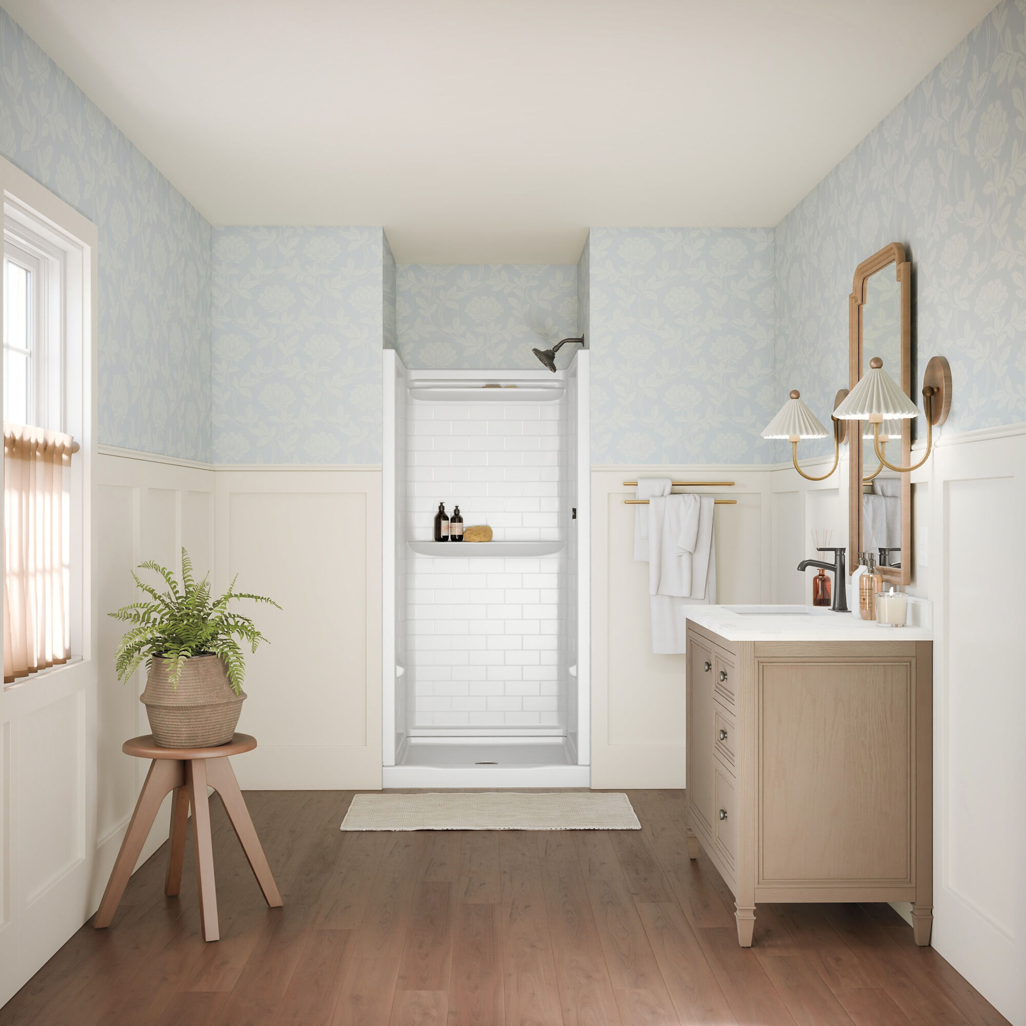 st tail  ナイデッカー CASCADE W WHITE 23 Luxury Vinyl ADURA®Flex Cascade Sea Mist FXR111 | Mannington