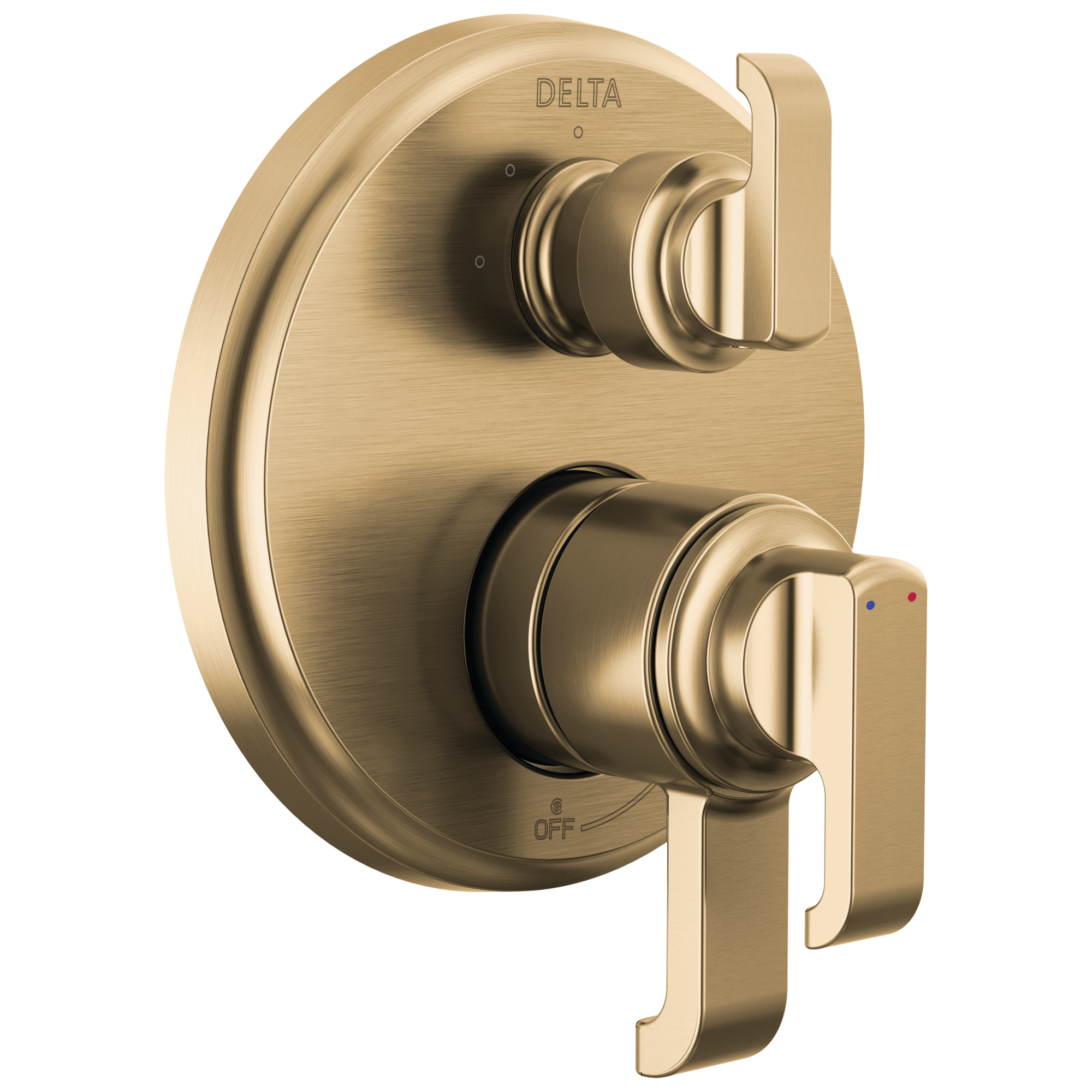Delta Faucet Tetrae 17 Series Integrated Diverter Trim With 3-setting - Lumicoat Champagne - Bronze