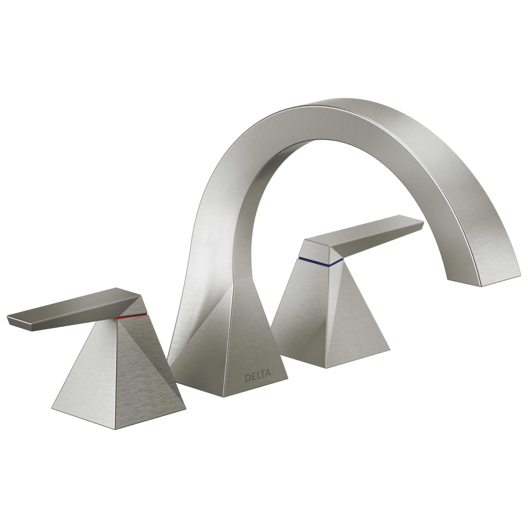 Delta Faucet TrillianE Two-Handle Roman Tub Trim - Lumicoat Stainless