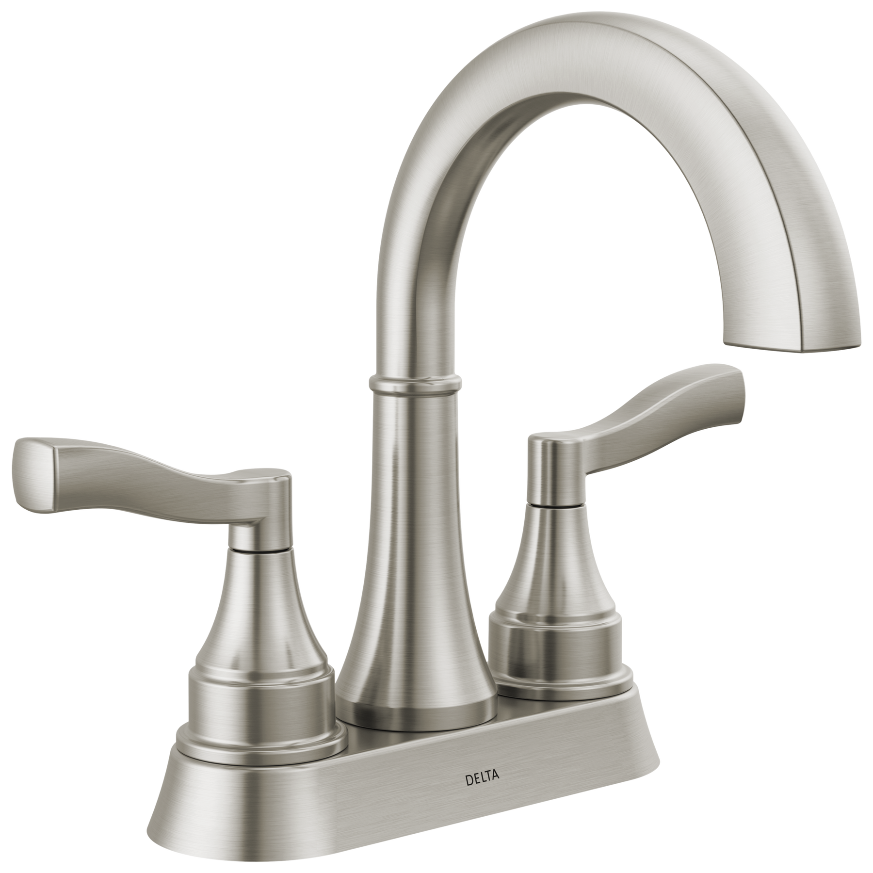 Two Handle Centerset Bathroom Faucet in Brushed Nickel 25822LF-SS