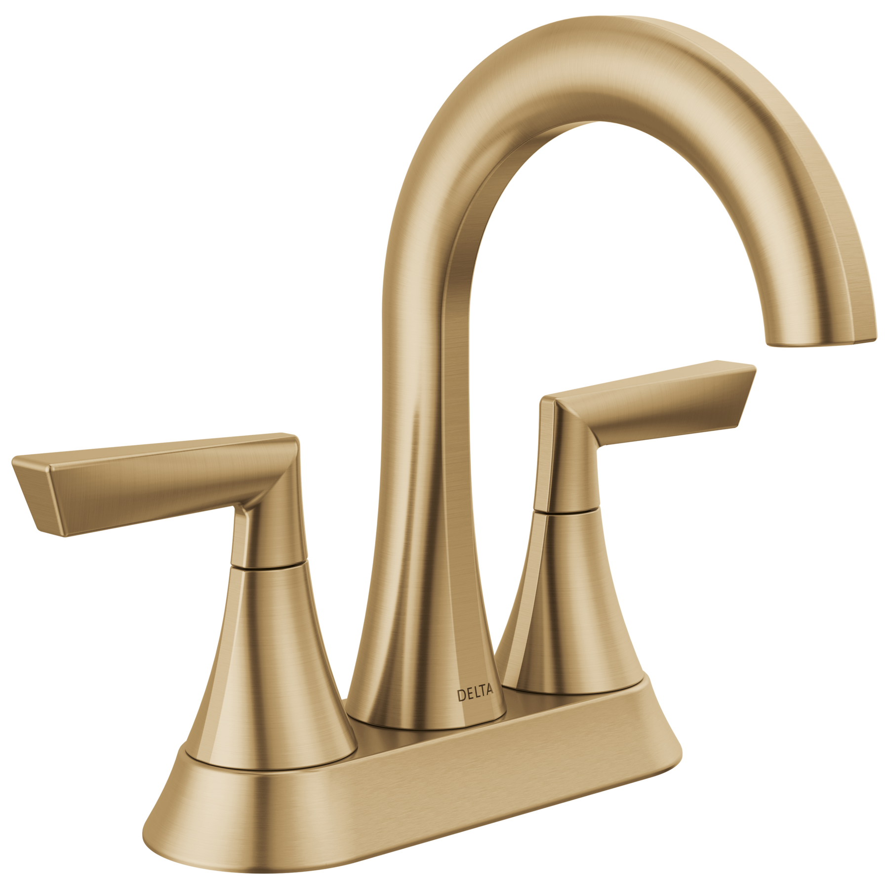Two Handle Centerset Bathroom Faucet in Champagne Bronze 25874LF