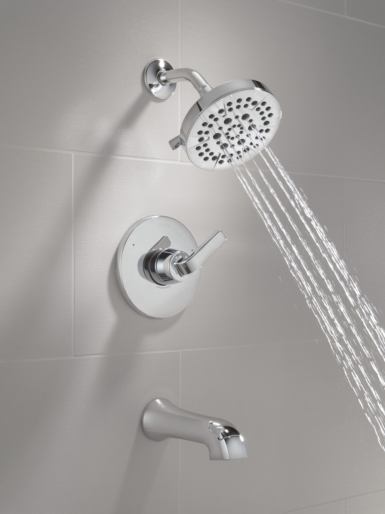 Widespread Lavatory Faucet with 14 Series Tub Shower Trim and Bathroom Accessories Bundle