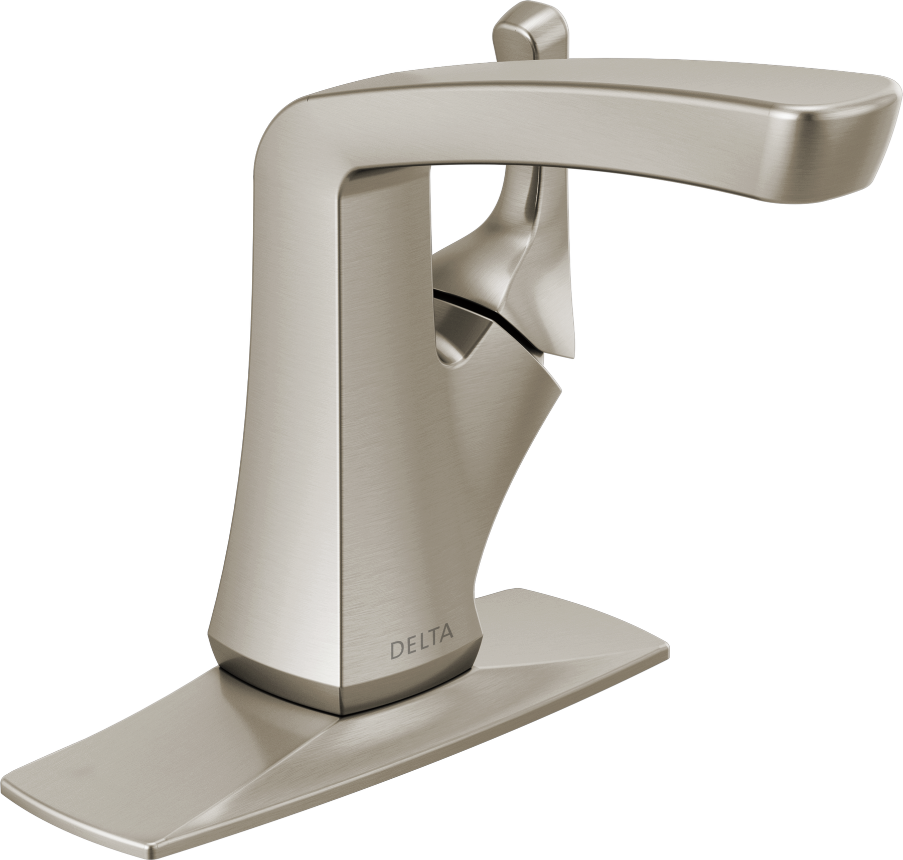 Single Handle Centerset Bathroom Faucet in Spotshield Brushed