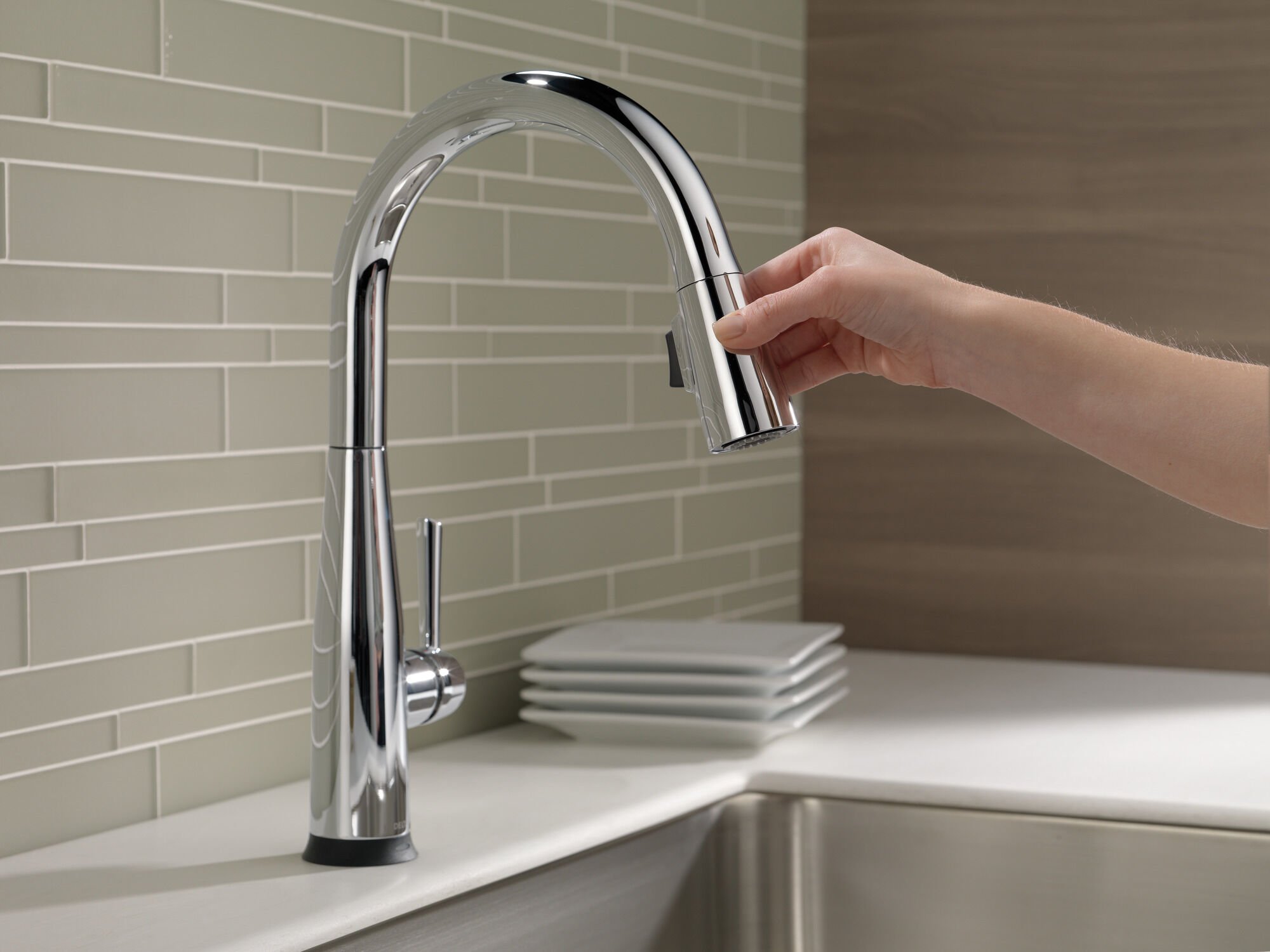 VoiceIQ® Single Handle Pull-Down Faucet with Touch2O® Technology