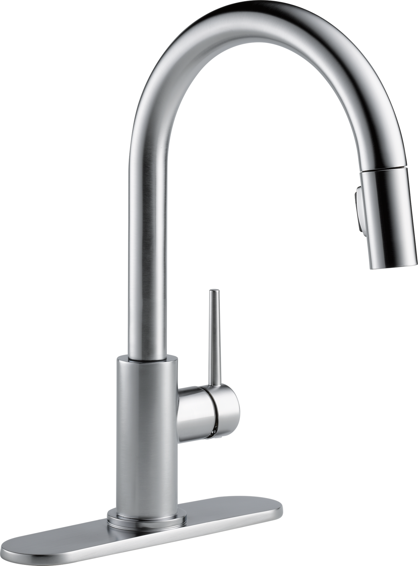 Single Handle Pull-Down Kitchen Faucet (Recertified) in Arctic