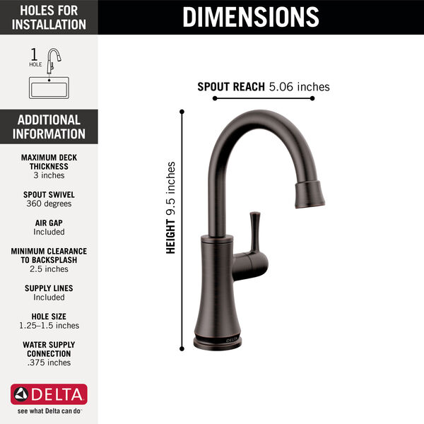 Delta RP64155CZ Delta Slide Mechanism Traditional With Finish: Champagne Bronze