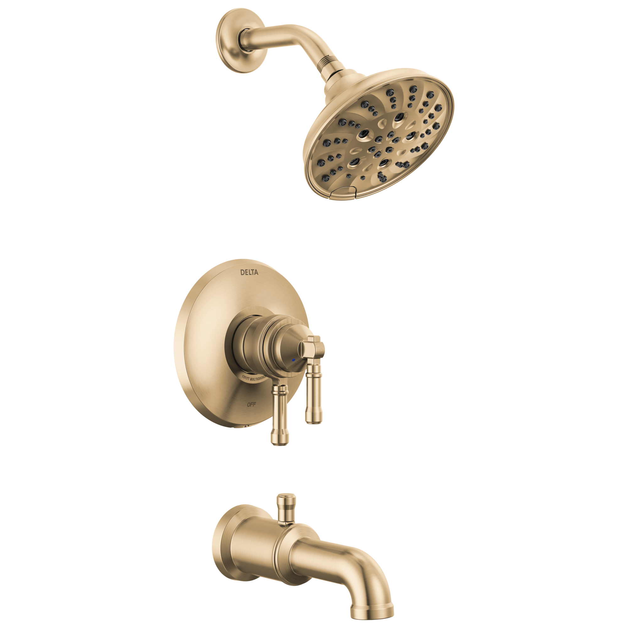 BroderickE 17 Series Tub Shower Trim - Lumicoat Champagne Bronze