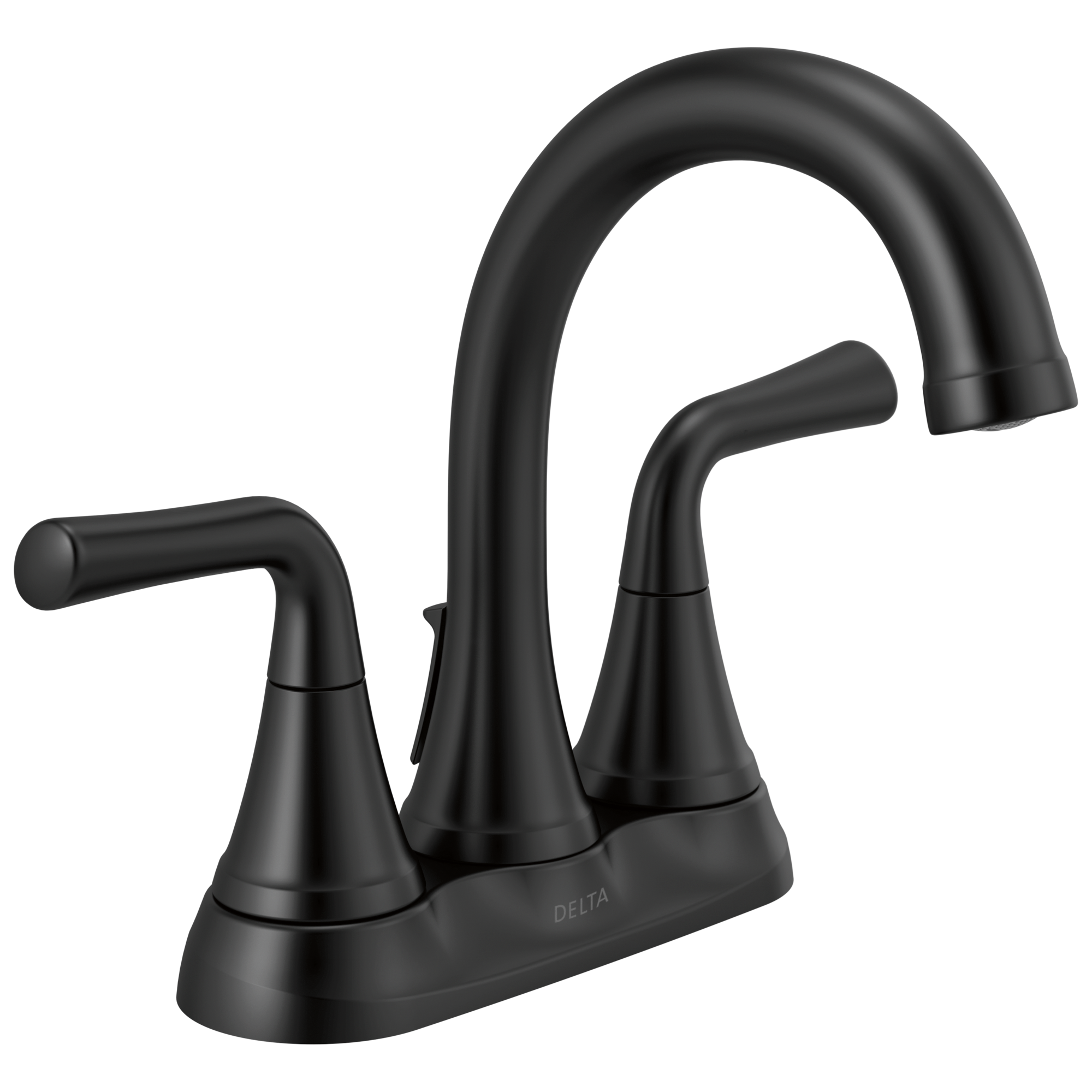 Delta Faucet KayraE Two Handle Centerset Bathroom Faucet - Matte Black