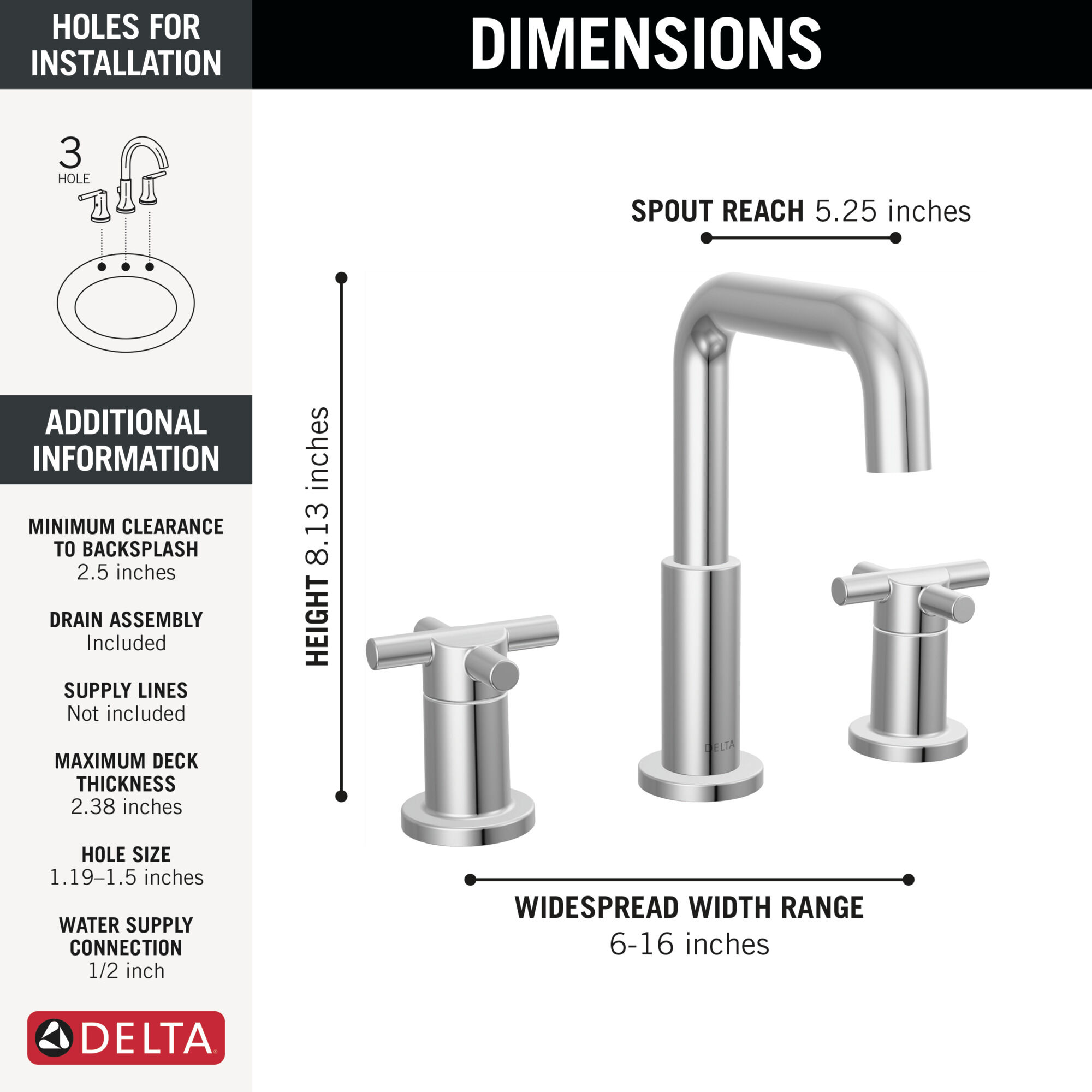 Widespread Lavatory Faucet with Tub Shower Trim Bundle - 14 Series