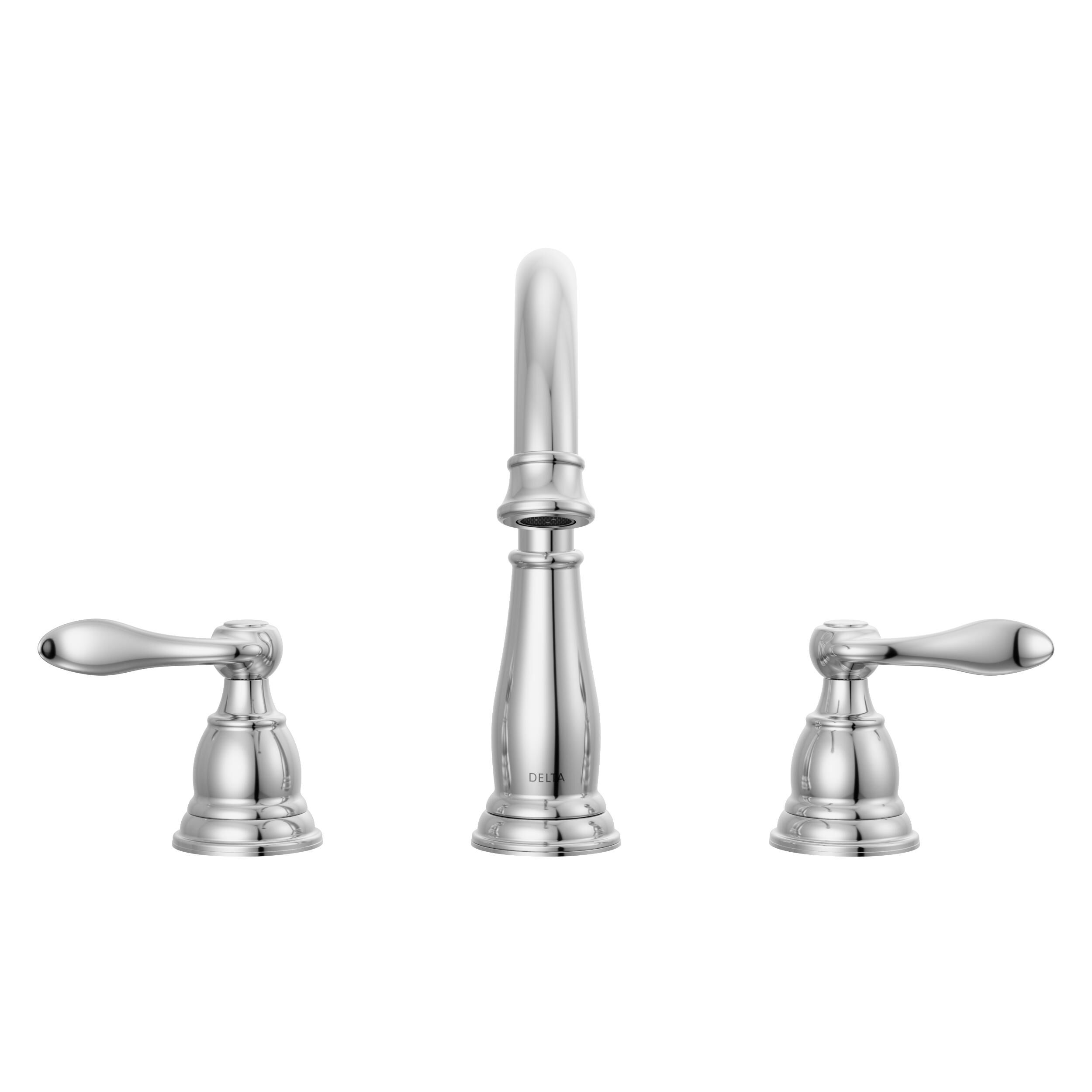 Two Handle Widespread Bathroom Faucet in Chrome 35896LF | Delta Faucet