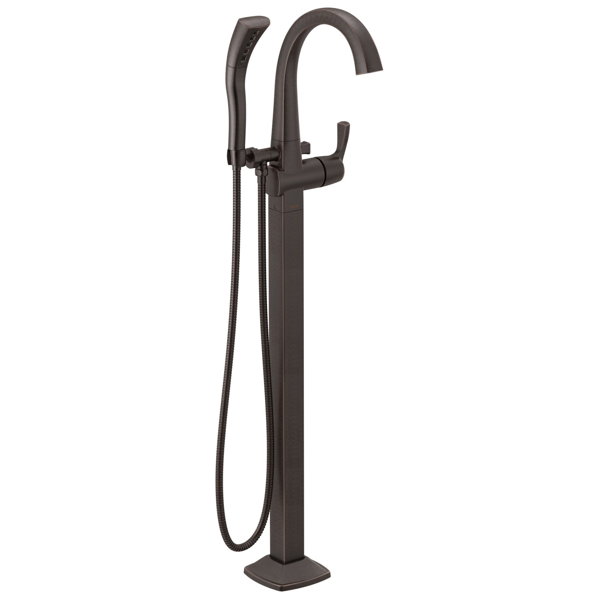 Delta Faucet Stryke Single Handle Floor Mount Tub Filler Trim - Venetian - Bronze