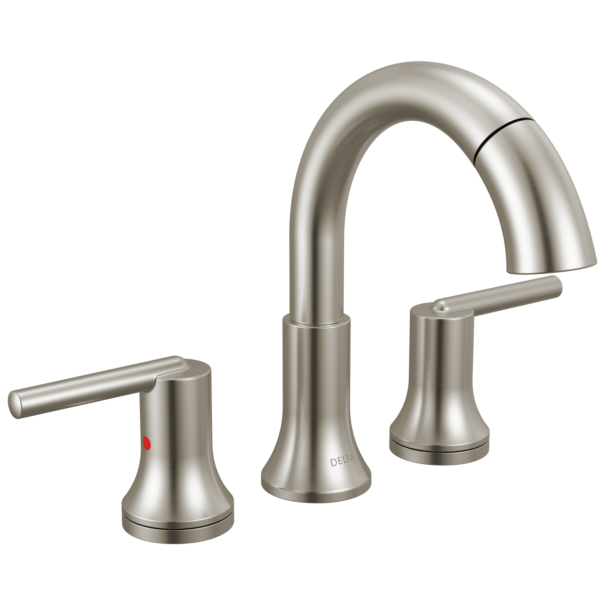 Delta Faucet Trinsic Two Handle Widespread Pull Down Bathroom Faucet - Stainless
