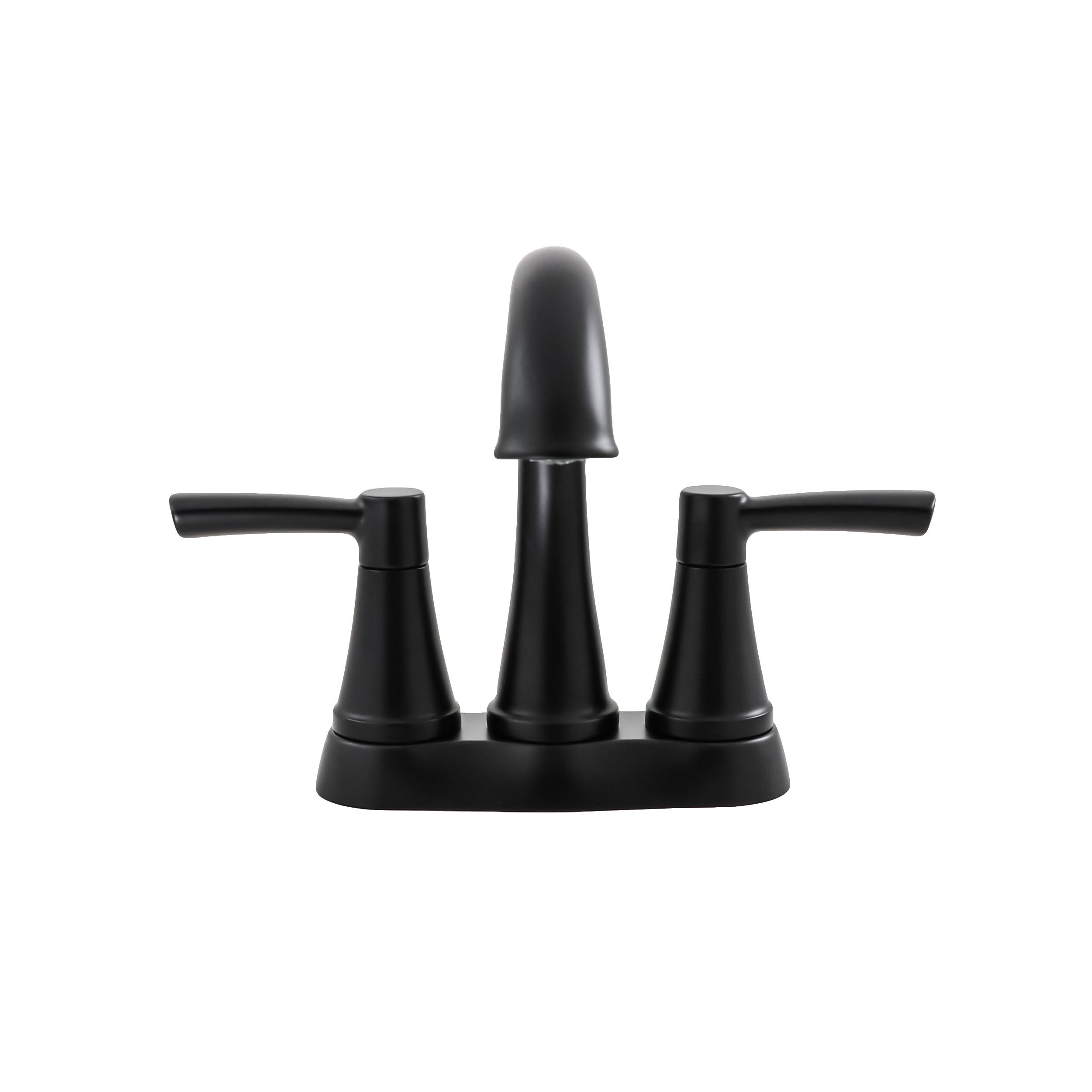 Two Handle Centerset Bathroom Faucet in Matte Black 25862LF-BL