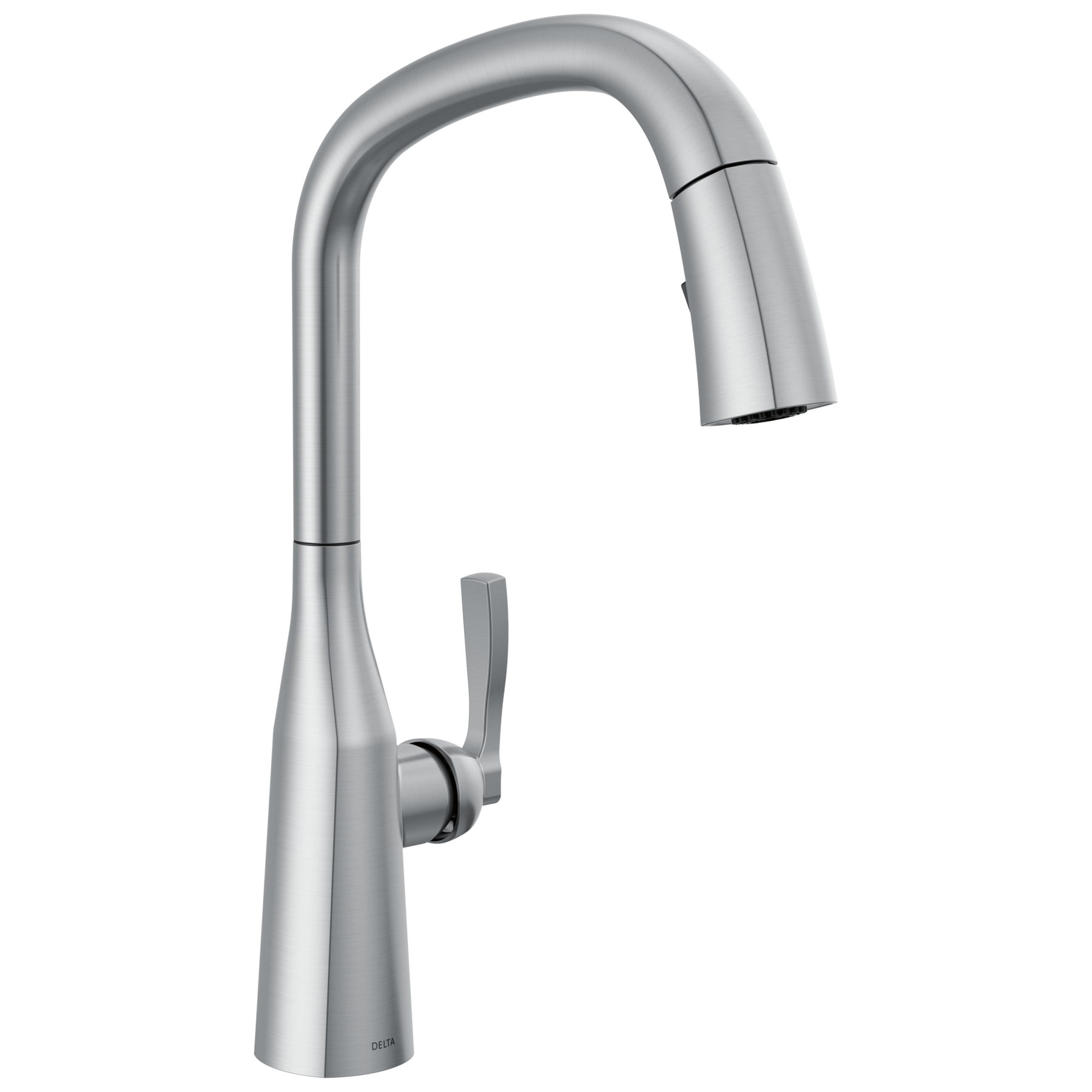 Single Handle Pull-Down Kitchen Faucet in Lumicoat® Arctic