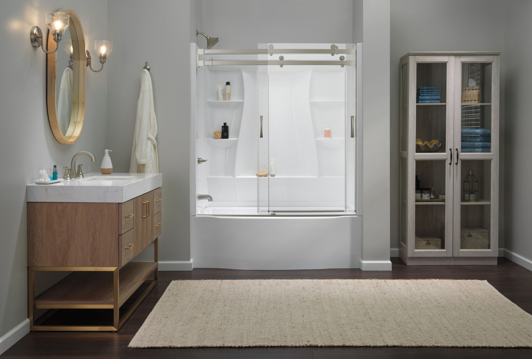 60"x32" Classic 500 Curved Bathtub Door, image 6