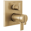 Angular Modern TempAssure&reg; 17T Series Valve Trim with 6-Setting Integrated Diverter