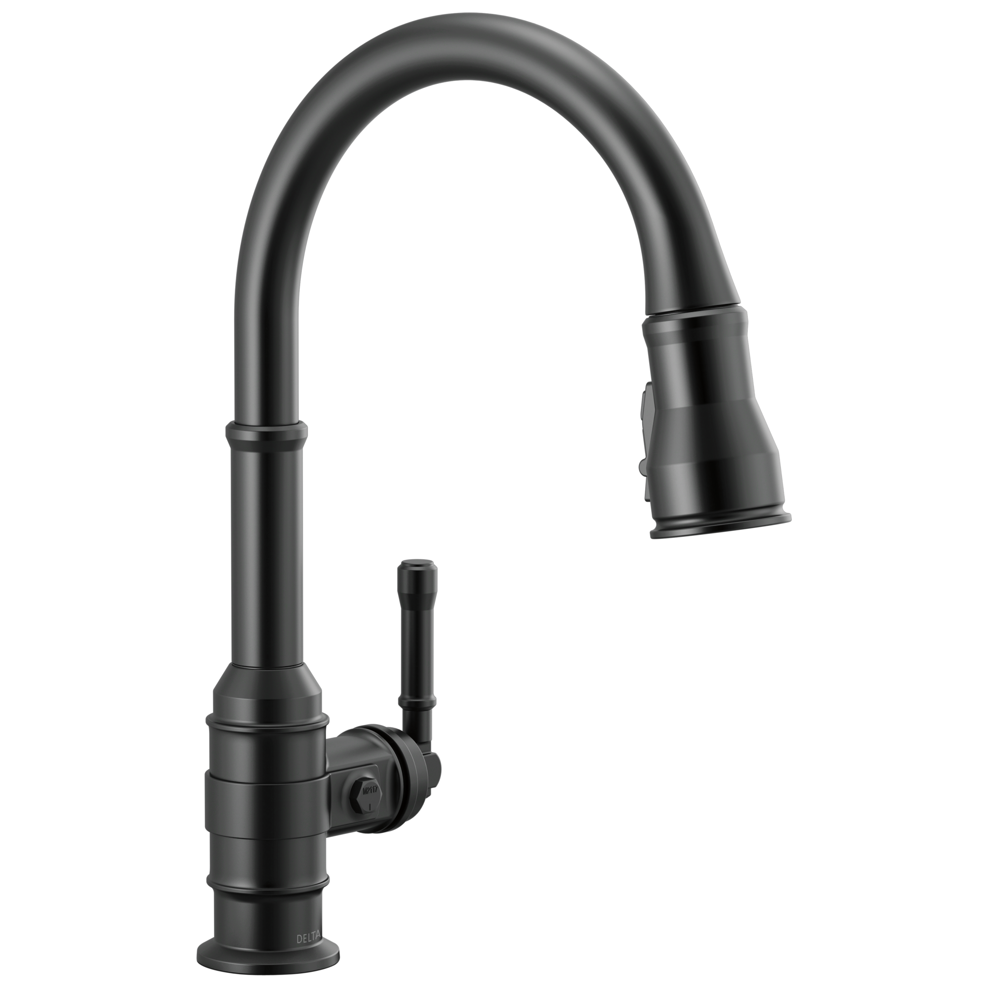 BroderickE Single Handle Pull-Down Kitchen Faucet - Matte Black