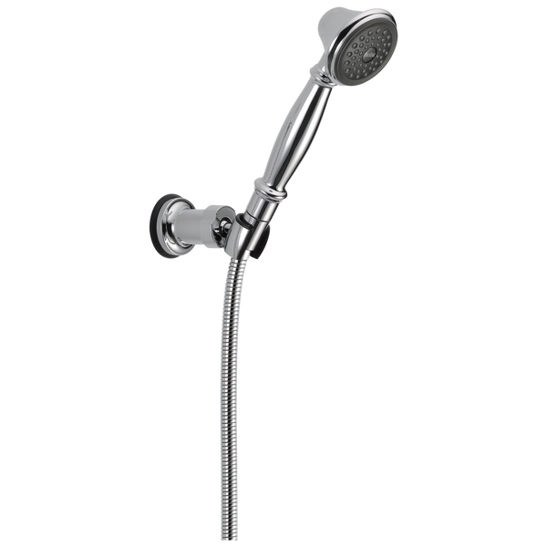 Premium SingleSetting Adjustable Wall Mount Hand Shower in Chrome