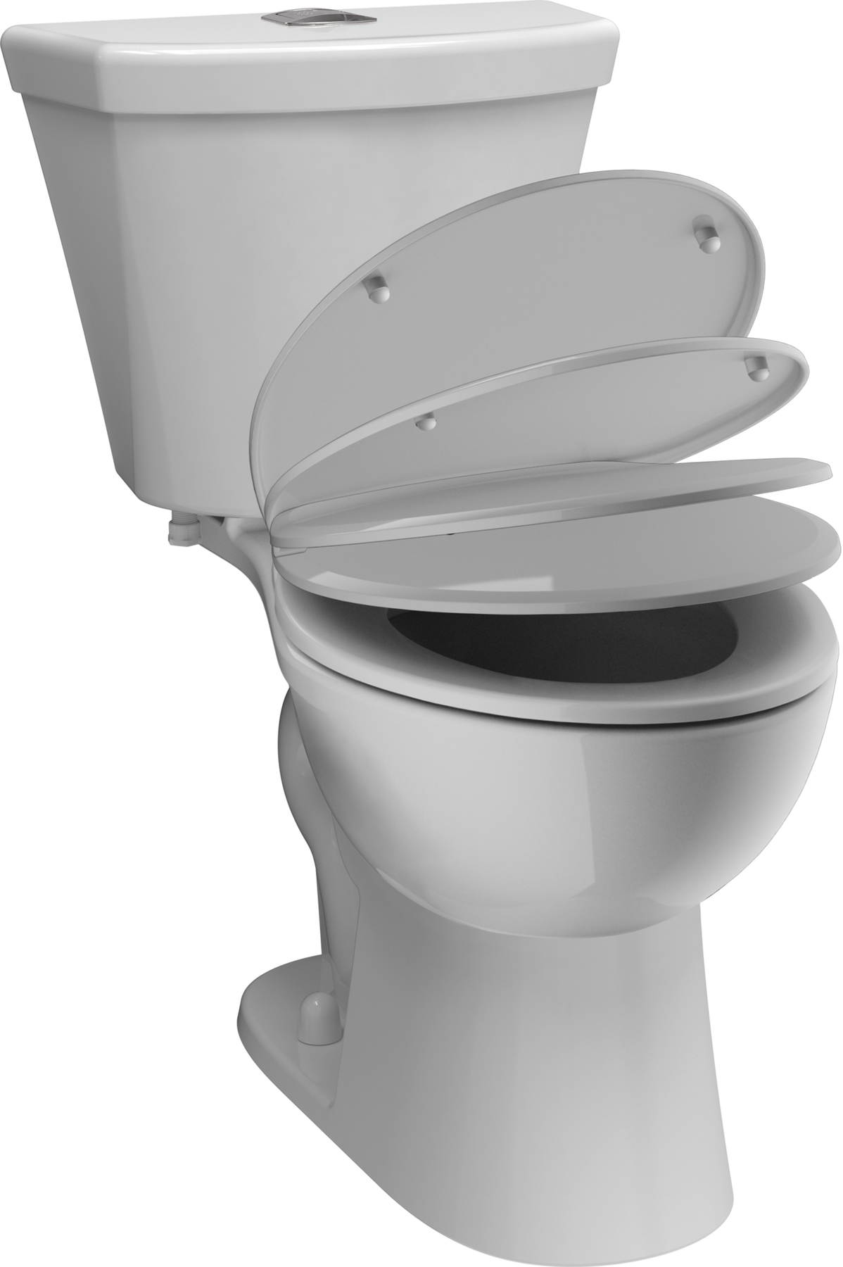 Round Front Dual-Flush Toilet in White C41908D-WH | Delta Faucet