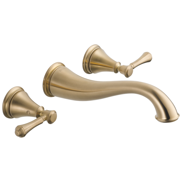 Wall-Mount Bathroom Faucet 2L Trim (Recertified) in Champagne Bronze ...